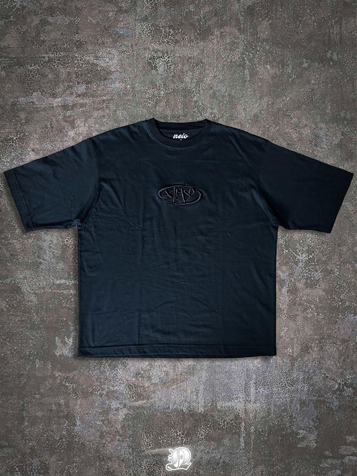 T-Shirt Neio Star5 - Black - Frente bordado